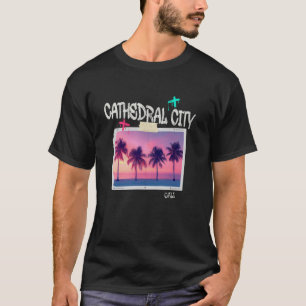 Cathedral City California Retro Surfer Vintage Bea T-Shirt