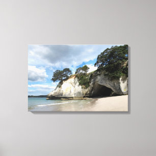 Cathedral Cove Coromandel Peninsula New Zealand Canvas Print