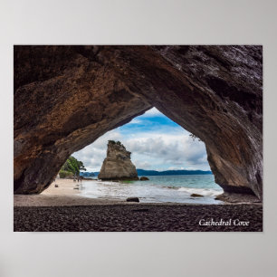 Cathedral Cove ,Te Whanganui-A-Hei  Marine Reserve Poster