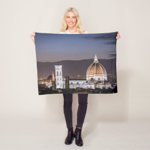 Cathedral - Florance Italy Fleece Blanket