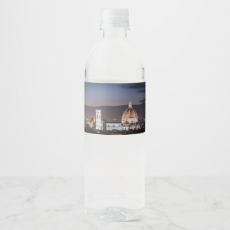 Cathedral - Florance Italy Water Bottle Label