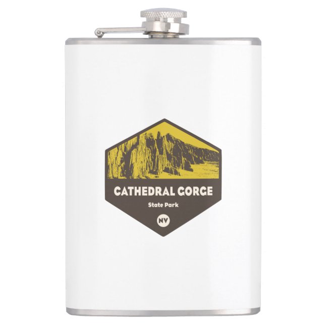 Cathedral Gorge State Park Hip Flask (Front)