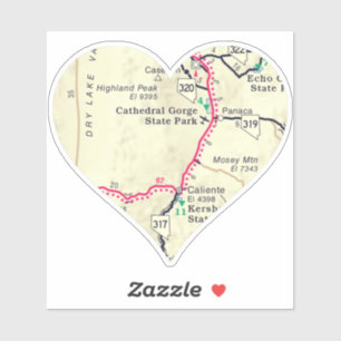 Cathedral Gorge State Park Map