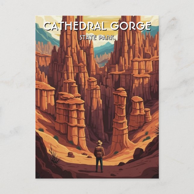 Cathedral Gorge State Park Nevada Travel Postcard (Front)