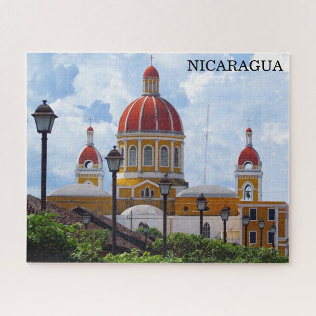 cathedral granada nicaragua jigsaw puzzle (Horizontal)