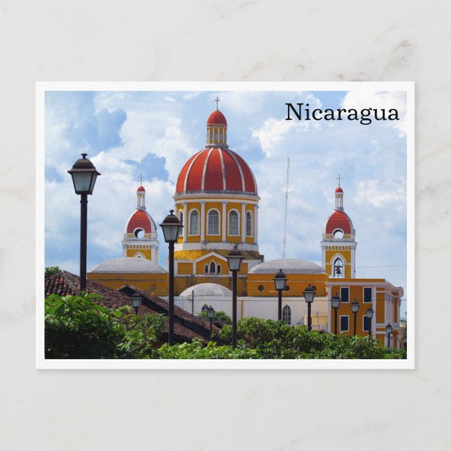 cathedral granada nicaragua postcard (Front)