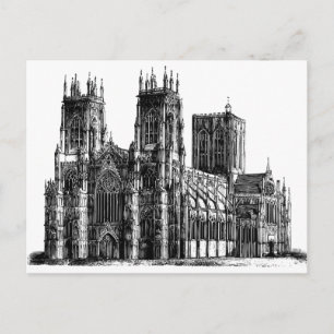 Cathedral Illustration Postcard