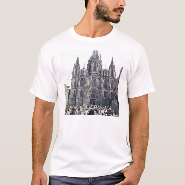Cathedral in Barcelona T-Shirt (Front)