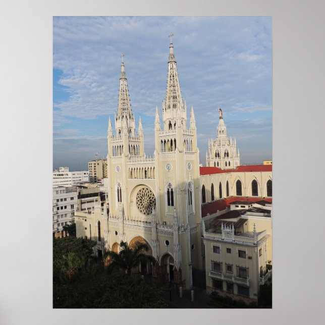 Cathedral in the Morning - Guayaquil - Ecuador Poster (Front)