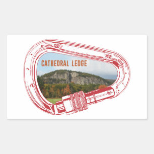 Cathedral Ledge Climbing Carabiner Rectangular Sticker