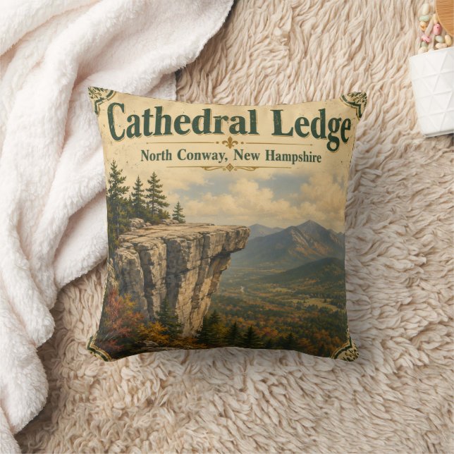 Cathedral Ledge North Conway New Hampshire Cushion (Blanket)