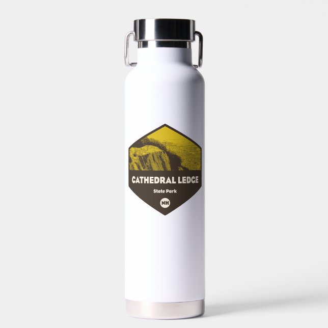 Cathedral Ledge State Park New Hampshire Water Bottle (Front)