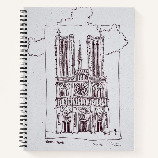 Cathedral Notre-Dame de Paris | Ille de la Cite Notebook (Front)
