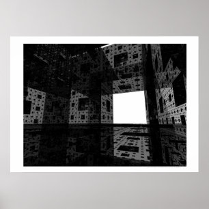 Cathedral of Dreams II (Black and White) Poster
