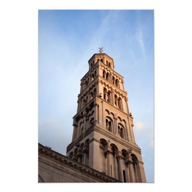 Cathedral of Saint Domnius Bell Tower in Split Photo Print (Front)