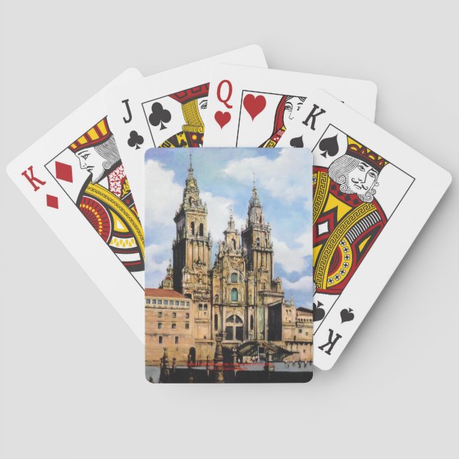 Cathedral of Santiago de Compostela (A Coruña) Playing Cards (Back)
