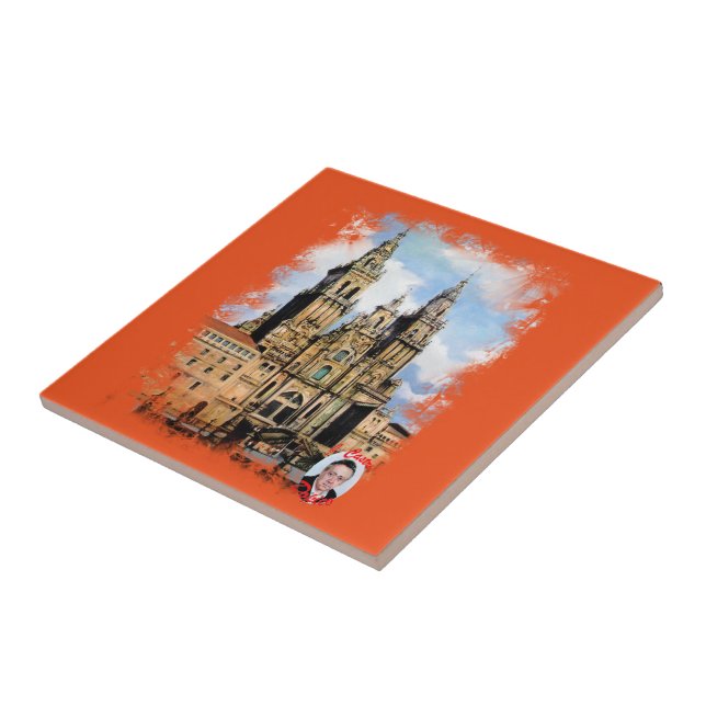 Cathedral of Santiago de Compostela (A Coruna) Tile (Side)