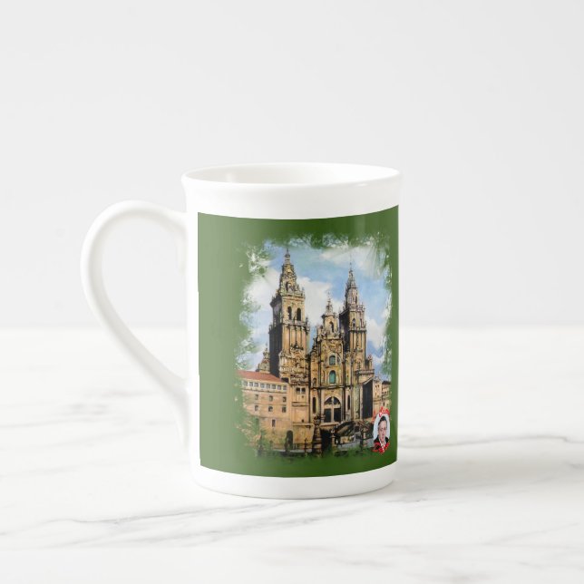 Cathedral of Santiago de Compostela Bone China Mug (Left)