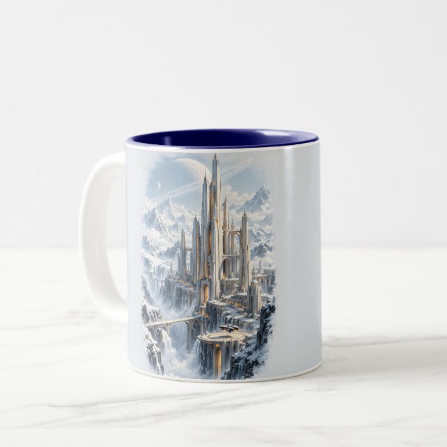 Cathedral of Silence Two-Tone Coffee Mug (Front Left)