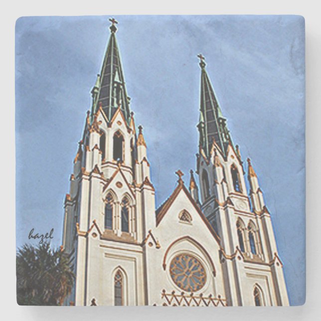 Cathedral of St. John the Baptist Savannah Coaster (Front)