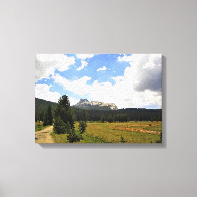 Cathedral Peak in Tuolumne Meadows, Yosemite, CA Canvas Print (Front)