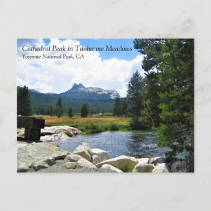 Cathedral Peak in Tuolumne Meadows, Yosemite, CA P Postcard