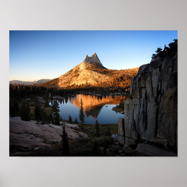 Cathedral Peak Sunset - John Muir Trail - Yosemite Poster (Front)