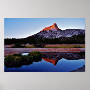 Cathedral Peak, Tuolume Meadows, Yosemite, CA. Poster