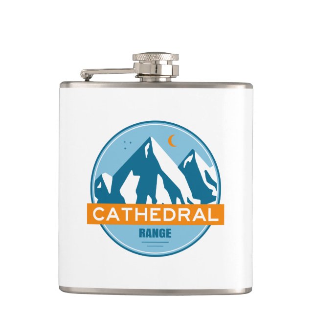 Cathedral Range California Hip Flask (Front)