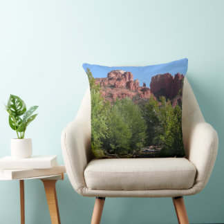 Cathedral Rock and Stream in Sedona Arizona Cushion