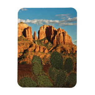 Cathedral Rock at Sunset from Secret Canyon Magnet