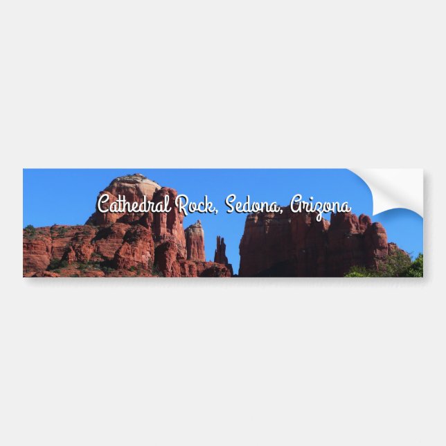 Cathedral Rock in Sedona Arizona Monument Bumper Sticker (Front)