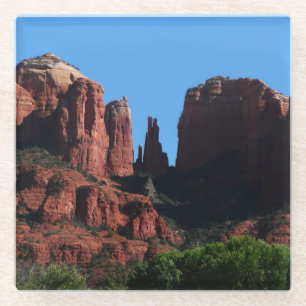 Cathedral Rock in Sedona Arizona Monument Glass Coaster