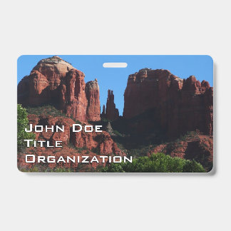 Cathedral Rock in Sedona Arizona Monument ID Badge