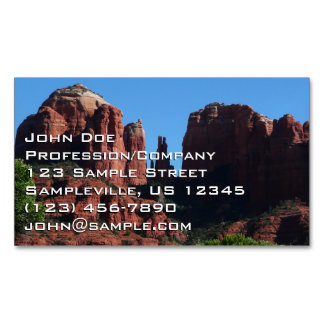 Cathedral Rock in Sedona Arizona Monument Magnetic Business Card
