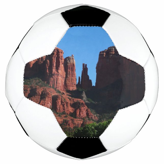 Cathedral Rock in Sedona Arizona Monument Soccer Ball (Front)