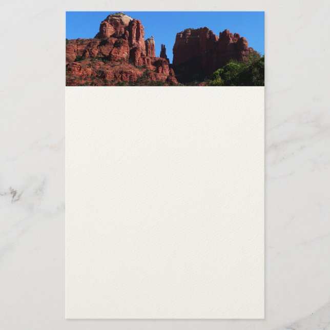Cathedral Rock in Sedona Arizona Monument Stationery (Front)
