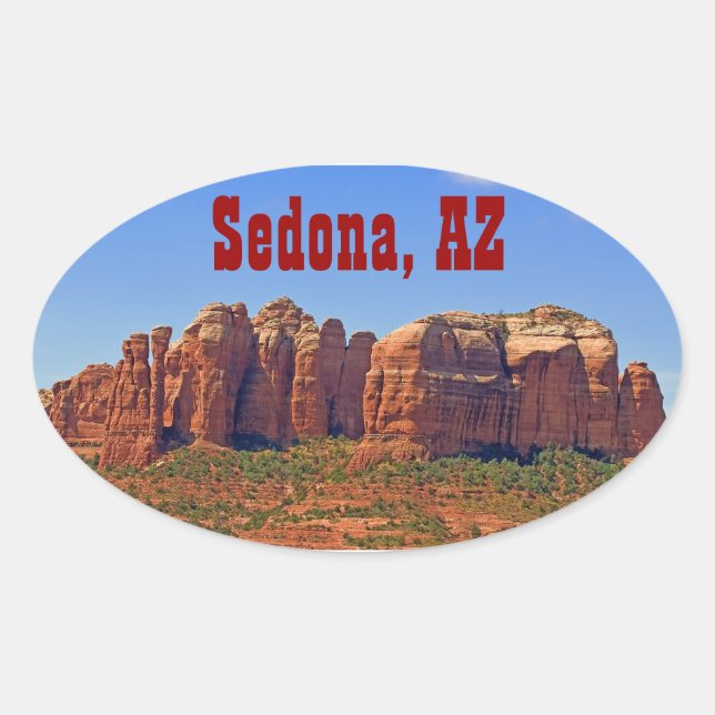Cathedral Rock Oval Sticker (Front)