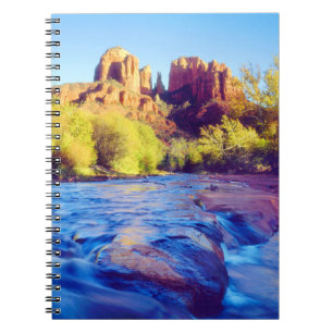 Cathedral Rock reflecting in Oak Creek, Arizona Notebook