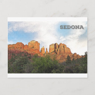 Cathedral Rock - Sedona, AZ Postcard