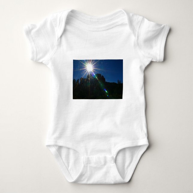 Cathedral Rock Vortex horizontal Baby Bodysuit (Front)