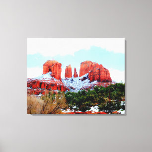 cathedral rock wrapped canvas