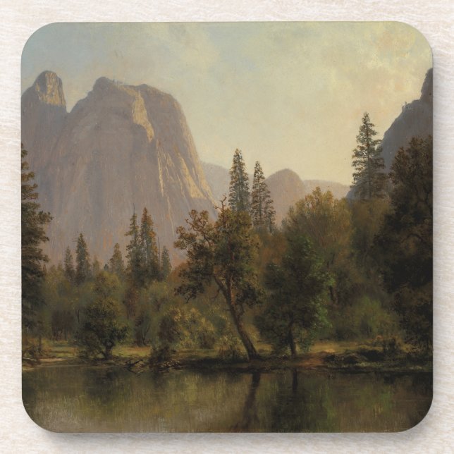Cathedral Rocks, Yosemite Valley Albert Bierstadt Coaster (Front)