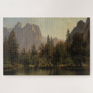Cathedral Rocks, Yosemite Valley Albert Bierstadt Jigsaw Puzzle