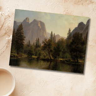 Cathedral Rocks, Yosemite Valley Albert Bierstadt Postcard