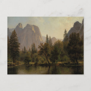 Cathedral Rocks, Yosemite Valley by Bierstadt Postcard