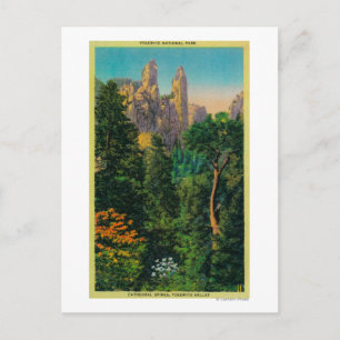 Cathedral Spires and Yosemite Valley Postcard