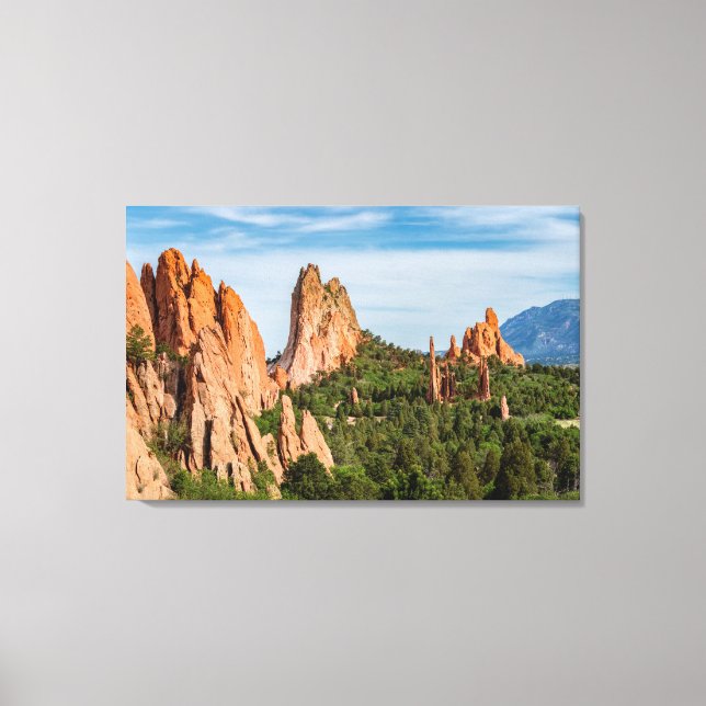 Cathedral Spires Formations Colorado Canvas Print (Front)