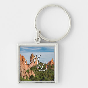 Cathedral Spires Formations Colorado Keychain