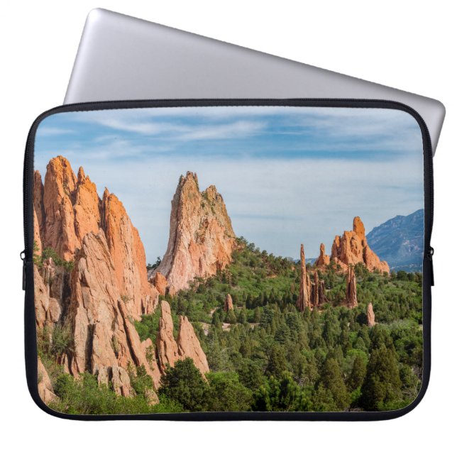 Cathedral Spires Formations Colorado Laptop Case (Front)